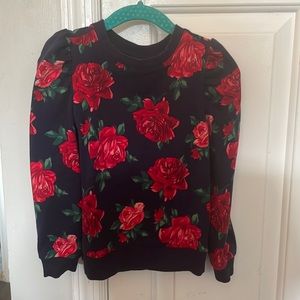 Janie and Jack - Girl’s wrapped in roses party top  ( sweatshirt)